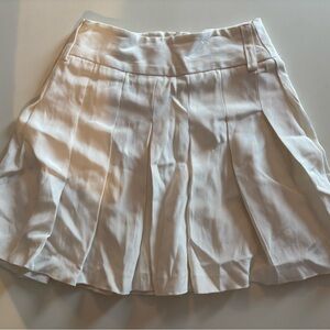 Alice + Olivia Cream A-Line Skirt